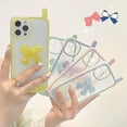 thumbnail image 5 of Compatible with iPhone 13 Pro Max 3D Bowknot Case Cute Camera Lens Protection Clear Soft Shockproof Pretty Unique Protective Cover for Women Girls, 5 of 9
