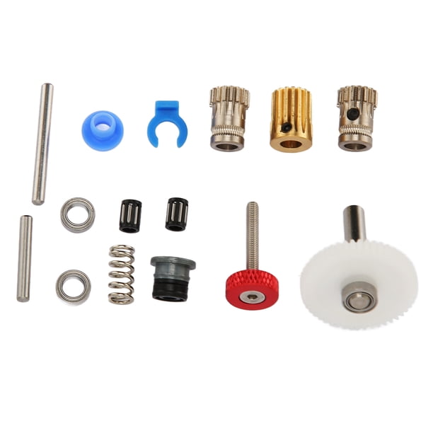 Kit De Extrusora De Impresora 3D, Rueda De Extrusión Dura Mecanizado De Alta Precisión Extrusora Kit De Engranaje Doble Fácil De Operar Accesorios Ricos Acero De aleación Para