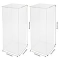 thumbnail image 3 of Modern Clear Acrylic Plant Stand – Square Base, Easy Tool-Free Assembly, Environmentally Friendly – Ideal for Party Tables & Indoor Gardens, 3 of 10
