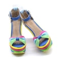 thumbnail image 6 of Mostsola Womens Sandals Platform Wedges Heels Trendy Casual Summer Beach Shoes Open Toe Espadrilles, 6 of 9