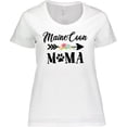 thumbnail image 3 of Inktastic Maine Coon Mama with Flowers and Arrow Women's Plus Size T-Shirt, 3 of 5