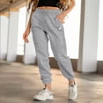thumbnail image 5 of Dalix Heartly Ghost Embroidered Fleece Sweatpant Soft Warm Womens in Htr Gray L Large, 5 of 5