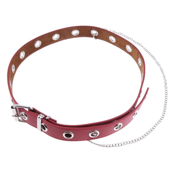Correa de cintura para Mujer Hugo con Accesorios de cadena de Metal rojo