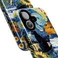 thumbnail image 2 of Starry Night Cat Phone Case, Vincent van Gogh Inspired Art, Black Cat and Sunflower iPhone Cover, Unique Artistic Protective Case for iPhone 17 16 15 14 13 12 11 Plus Pro Max Mini, 2 of 6