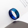 thumbnail image 3 of Titanium steel ring 8mm dumb ring Simple Men's Double bevel ring six color ring, Simple Men's Design, 3 of 5
