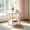 Pink, variant on AUU Modern Oval Wood End Table with Shelf – Contemporary Round Side Table for Living Room or Bedroom