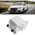 thumbnail image 3 of HUGFEGWE Coolant Radiator Tank Universal 1L Aluminum Alloy Coolant Radiator Overflow Expansion Tank Reservoir Engine Cooling System Upgrade (Silver) CJB91-6107, 3 of 7
