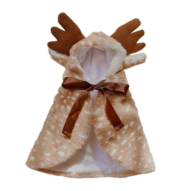 Disfraz de Reno Navideño para Perros Y Gatos, Capa de Papá Noel para Gatos, Ropa para Mascotas, Divertida Capa Navideña para Cachorros con Astas para M