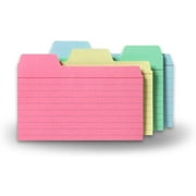 Find It, 4x6 Tabbed Index Cards, Assorted Colors , 48 Pk
