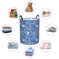 thumbnail image 3 of Lsque Colorful Sailing Ship pattern Laundry Hamper Basket, Tall Woven Rope Hamper Basket for Clothes, Lightweight Storage Basket, Collapsible Waterproof-Medium, 3 of 8