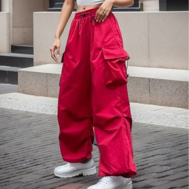 WILLBEST Pantalones Casuales elegantes para Mujer, Pantalones Holgados de Pierna Ancha para Mayor Comodidad y Versatilidad En el Uso Diario. Mediana