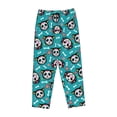 thumbnail image 4 of Goofa Skull Cat Printed Soft Pajama Pants for Women, Wide Leg Comfy Casual Lounge Yoga Pants-Medium, 4 of 9