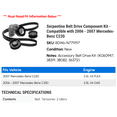 thumbnail image 2 of Serpentine Belt Drive Component Kit - Compatible with 2006 - 2007 Mercedes-Benz C230, 2 of 2
