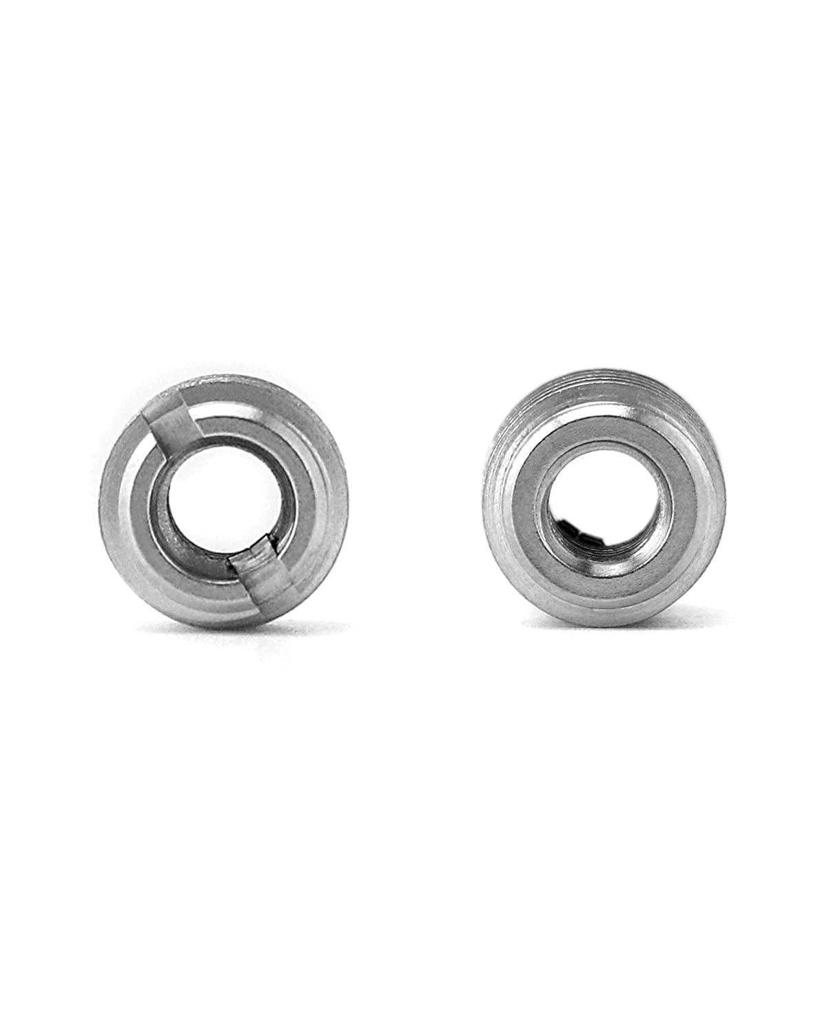 Stainless Steel Threaded Insert for Hard-Wood, 1/4-20 Internal Threads 20 Pack 5/8" Long Nut Inserts for Hardwoods, Softwoods, Plywood and Composites