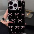 thumbnail image 1 of Full Screen Pink Silk Ribbon Phone Case Compatible for Iphone 13 Pro MAX 12 11 X XR XS Max 15 14 13 12 11 Soft Protective Cover Fashion Shockproof Casing, 1 of 5