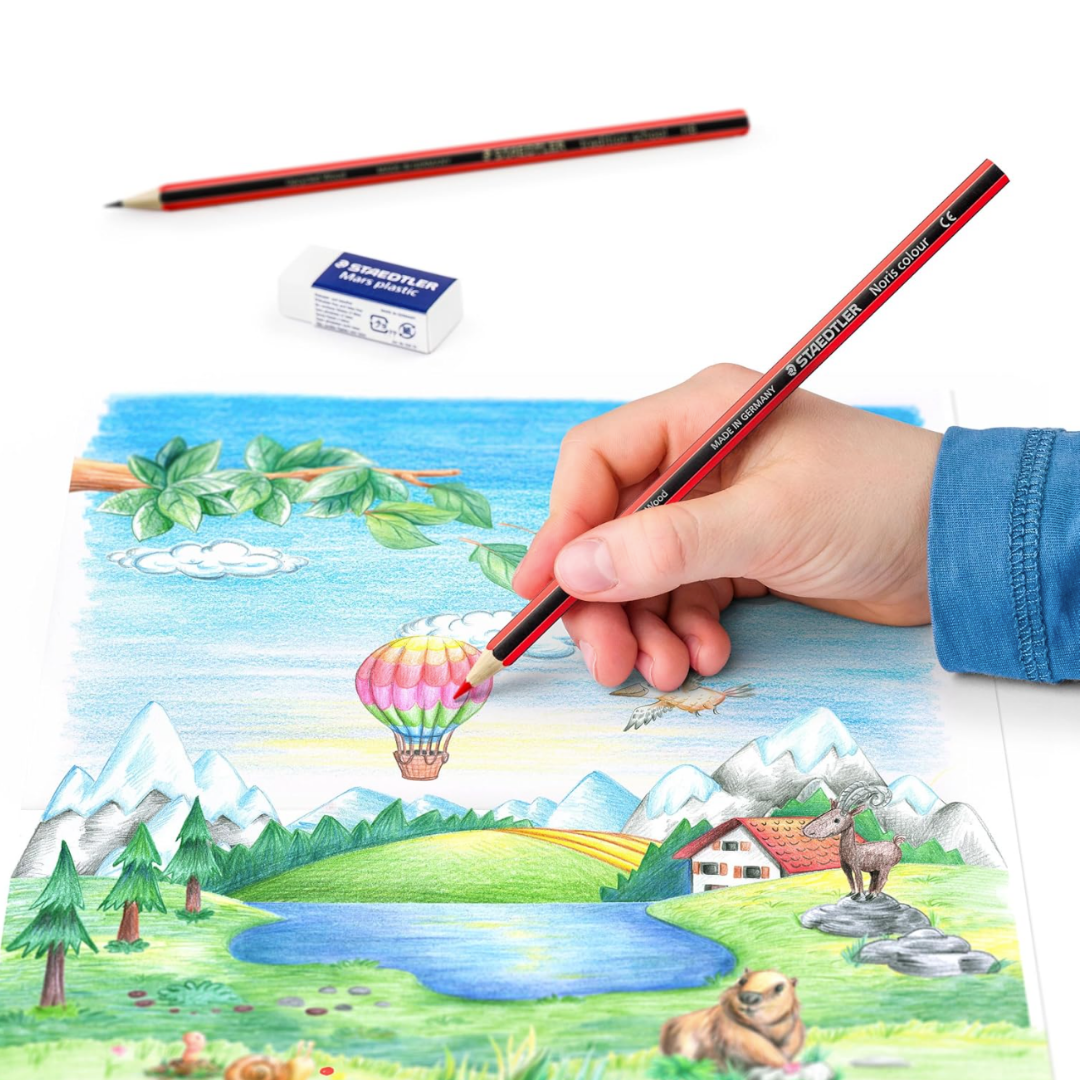 STAEDTLER Colored Pencils 6-Pack (6 sets of 24 pcs) for School Supplies - Break-Resistant Lead, Sustainably Made, Vibrant Colors for Artists & Students, 144 Count