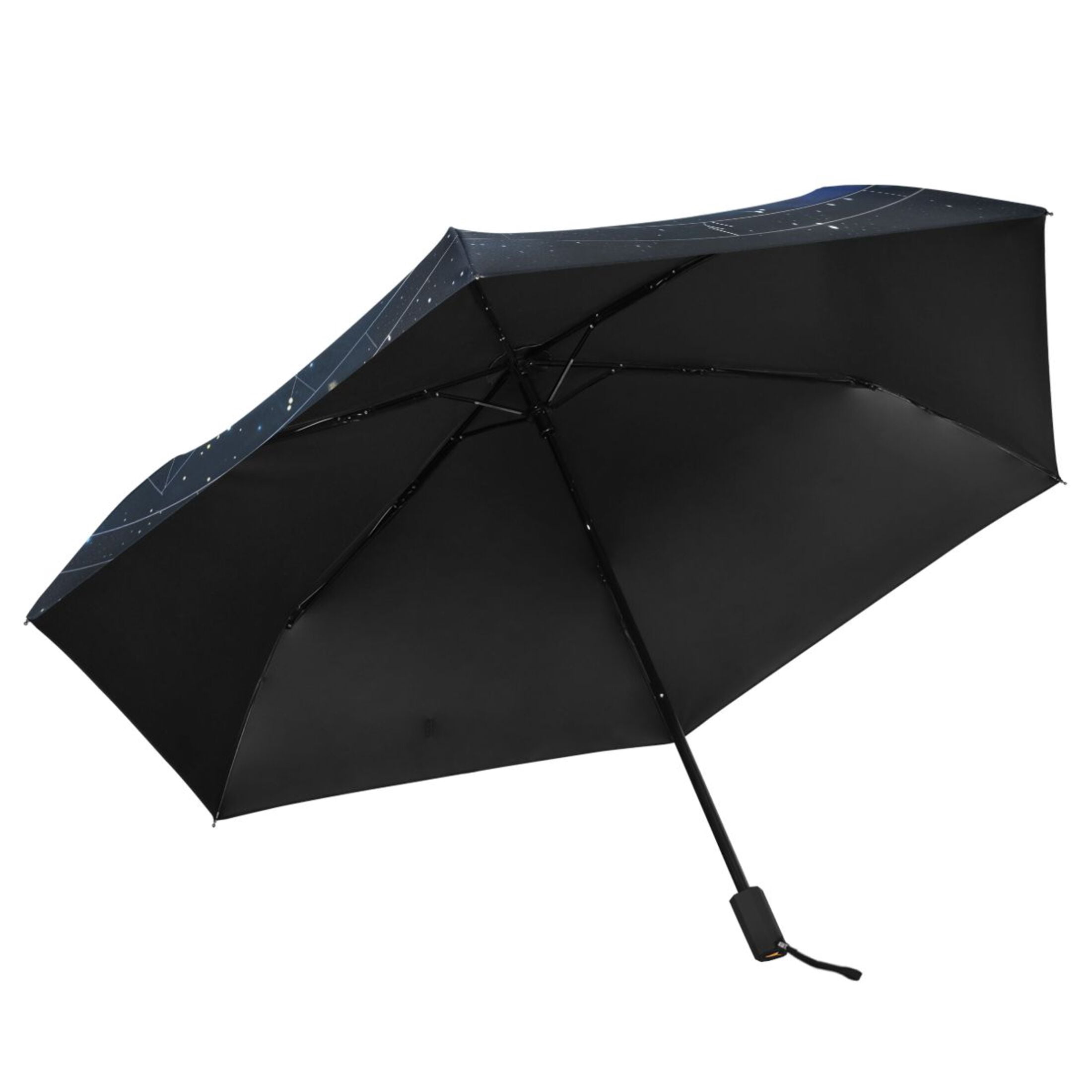 Compact Sun Umbrella Windproof Travel Umbrellas for Rain Strong Portable UV Protection Star Constellation