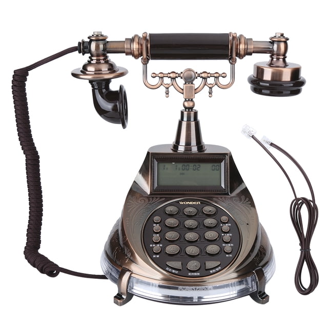 Estilo europeo Retro moda identificación de llamadas teléfono fijo familia Villa teléfono Vintage