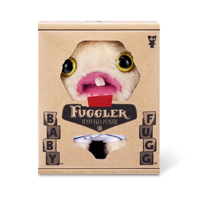 SEAYI Fuggler Series Toys of Baby Fugg (V3 - Mr Needles), 3.5 inch Fuggler Funny Ugly Monster with Human-like Teeth Plush Toys for Kids, Age 4+