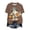 Brown, variant on Halloween Shirts for Women Funny Ghost Graphic Print Pumpkin Tee Tops(Grey,4XL)