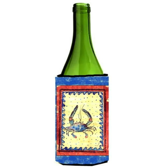 Blue Maryland Crab Wine Bottle   Hugger