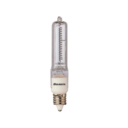 Bulbrite Q100CL/MC-10PK 100W 120V Halogen JD Type Mini-Candelabra Bulb, 10-Pack