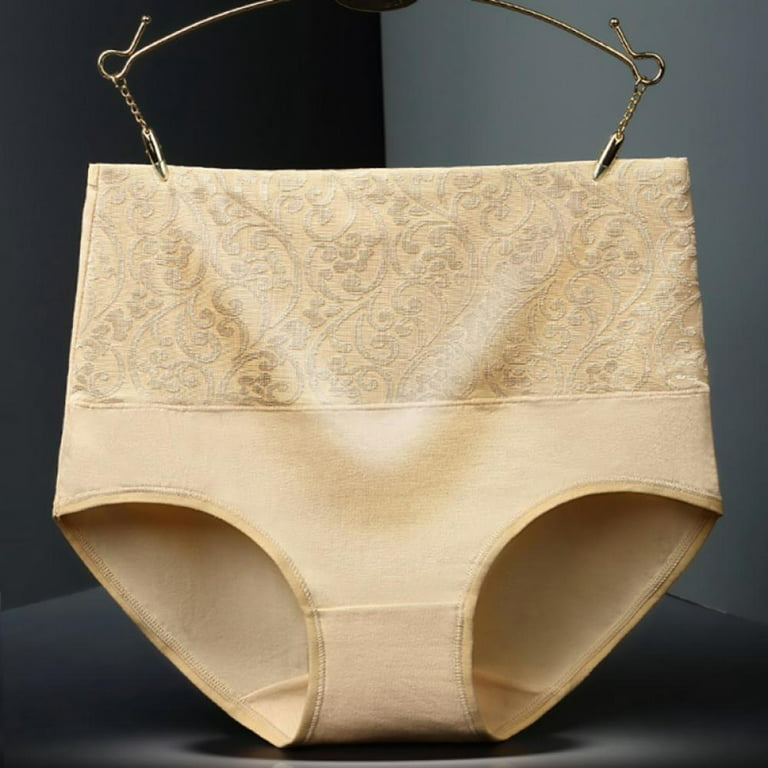 High Waist Tummy Control Panties for Women, Comfy Cotton Underwear
