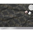 thumbnail image 3 of Soimoi Black Moss Georgette Fabric Favor Text Text Printed Fabric 1 Yard 44 Inch Wide, 3 of 3