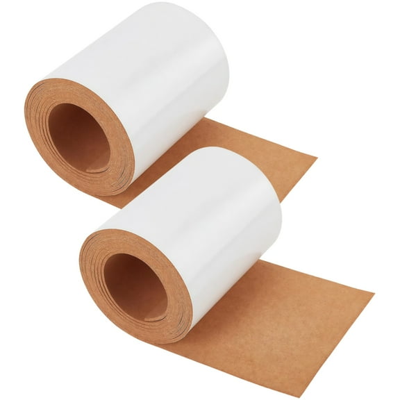 Self Adhesive Cork Roll for Walls, 2 Pcs Cork Board Strips for Walls 7.87 in x 78.74 in x 0.03 in, Peel and Stick Brown Corkboard Strips with Backing, Wall Decoration and DIY Bulletin Boards