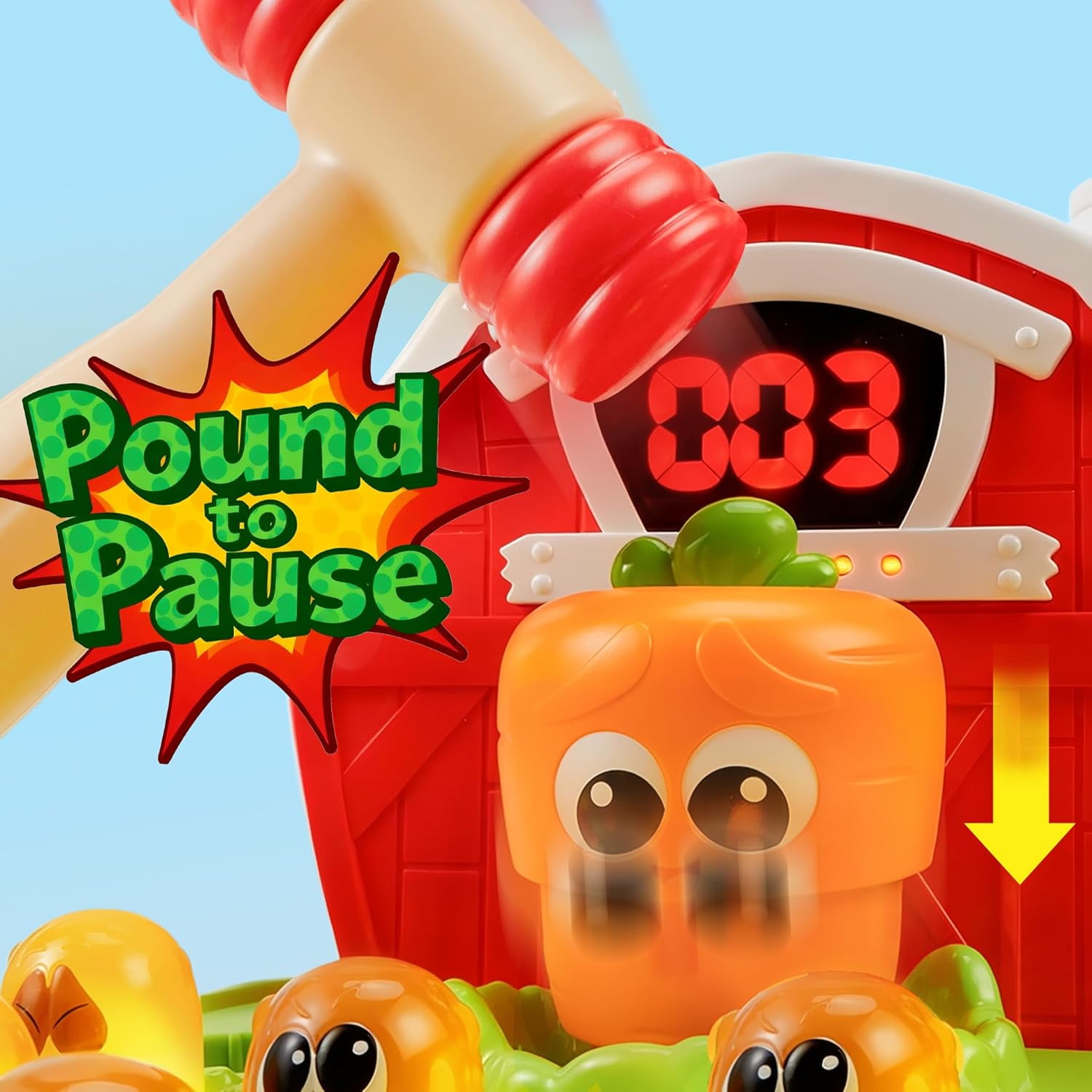 lalalark Whack Game Mole for Toddlers 2 3, Pounding Game with Light & Sound, Interactive Educational Toy with 4 Modes & 40 Levels, Baby Toy for Early Learning, Christmas Birthday Gift for Kids 4 5