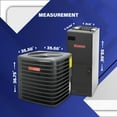 thumbnail image 2 of Goodman 15.2 SEER2 Central Split Unit Heat Pump AC/Heating System with 30' Install and 5K Backup Heat Kit | 4-Ton 48000 BTU, TXV Device, Single Stage HVAC System | R32 Refrigerant, 2 of 9