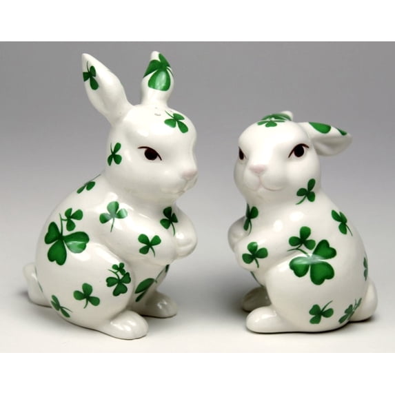 Shamrock Rabbit Salt & Pepper Shaker