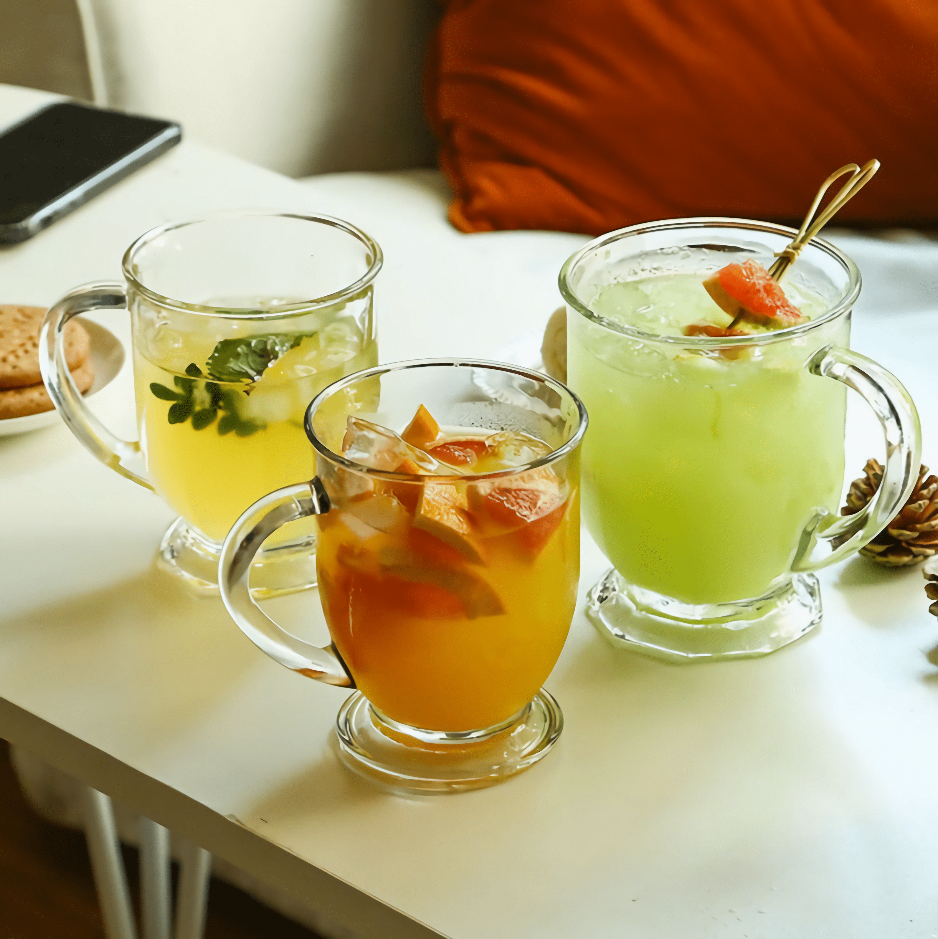2 Pack Clear Drinking Glasses Set ,500ML Glass Coffee Mugs with Heavy Base,Glass Cup Drinkware for Beverage,Juice,Latte Cups, Cocktails, Wine, Beer,Espresso Coffee,Tea