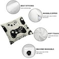 thumbnail image 6 of nygtbtfer Throw Pillow Cover Controller Pad Pattern Decorative Pillow Case Home Decor Indoor/Outdoor Square Pillowcase White, 6 of 7