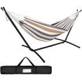 thumbnail image 7 of Ezone Adjustable Hammock Bed with Space Saving Steel Stand - Portable, Easy Set Up Indoor/Outdoor Hammock for Two, 7 of 7