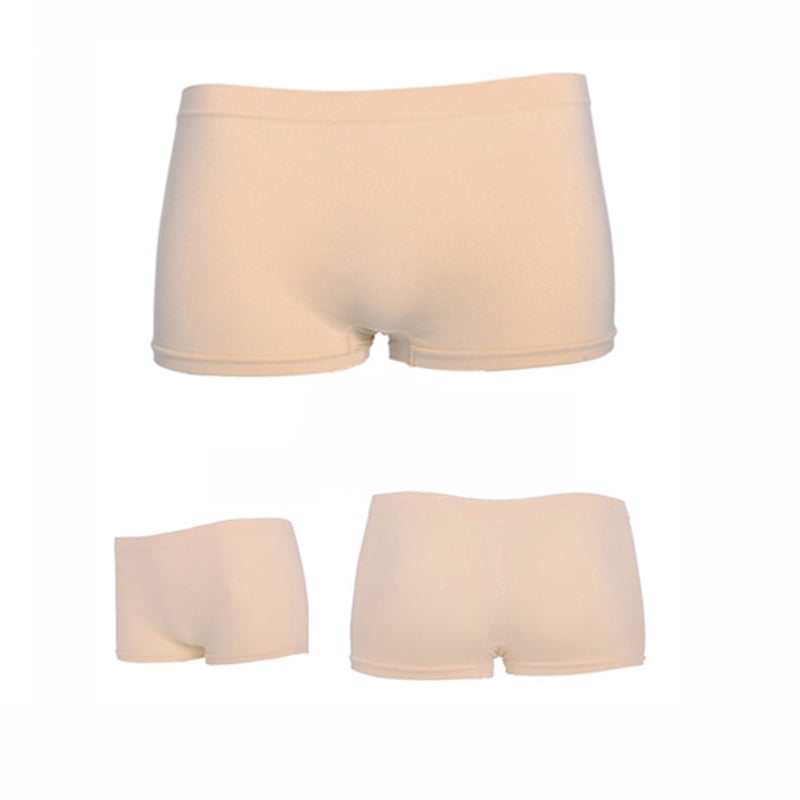 Shorts Medium Size 6 White Nylon Spandex Blend  Elastic Waist   Vintage Lingerie