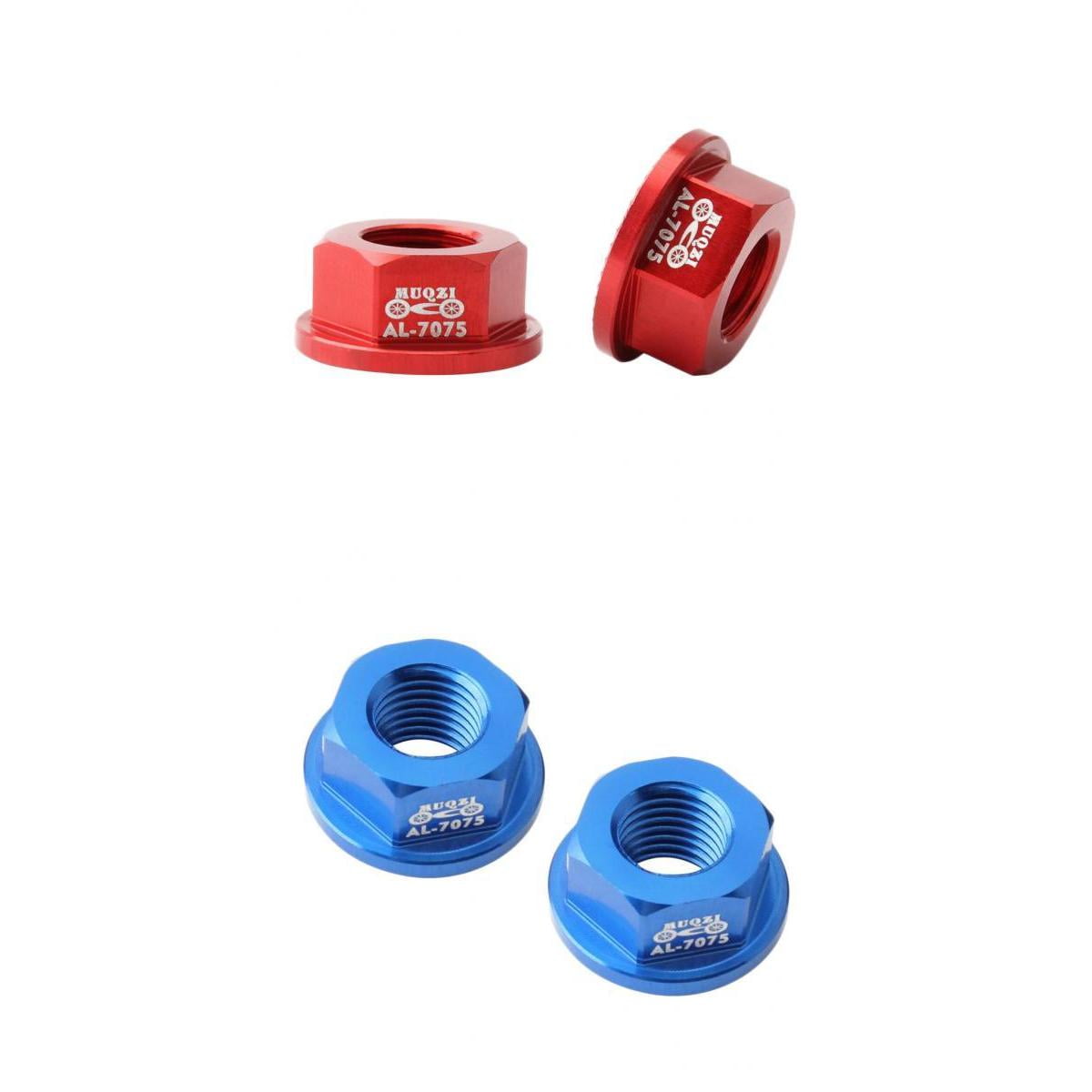 4x Aluminum M8 Bike Wheel Hub Axle Nuts for Kids Bicycle Balance