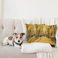 thumbnail image 4 of Ambesonne Nature Throw Pillow Cover 2 Pack, Autumn Trees Leaves, 20", Yellow and Green, 4 of 7