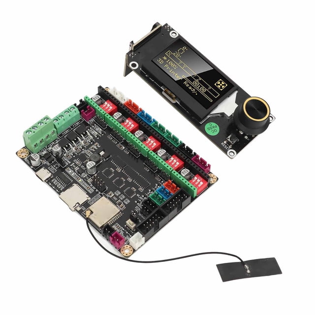 Kit Carte Mère Imprimante 3D, Carte de Contrôle Imprimante 3D Affichage Multiple Supporté Rétroéclairage RGB pour Ateliers de Réparation
