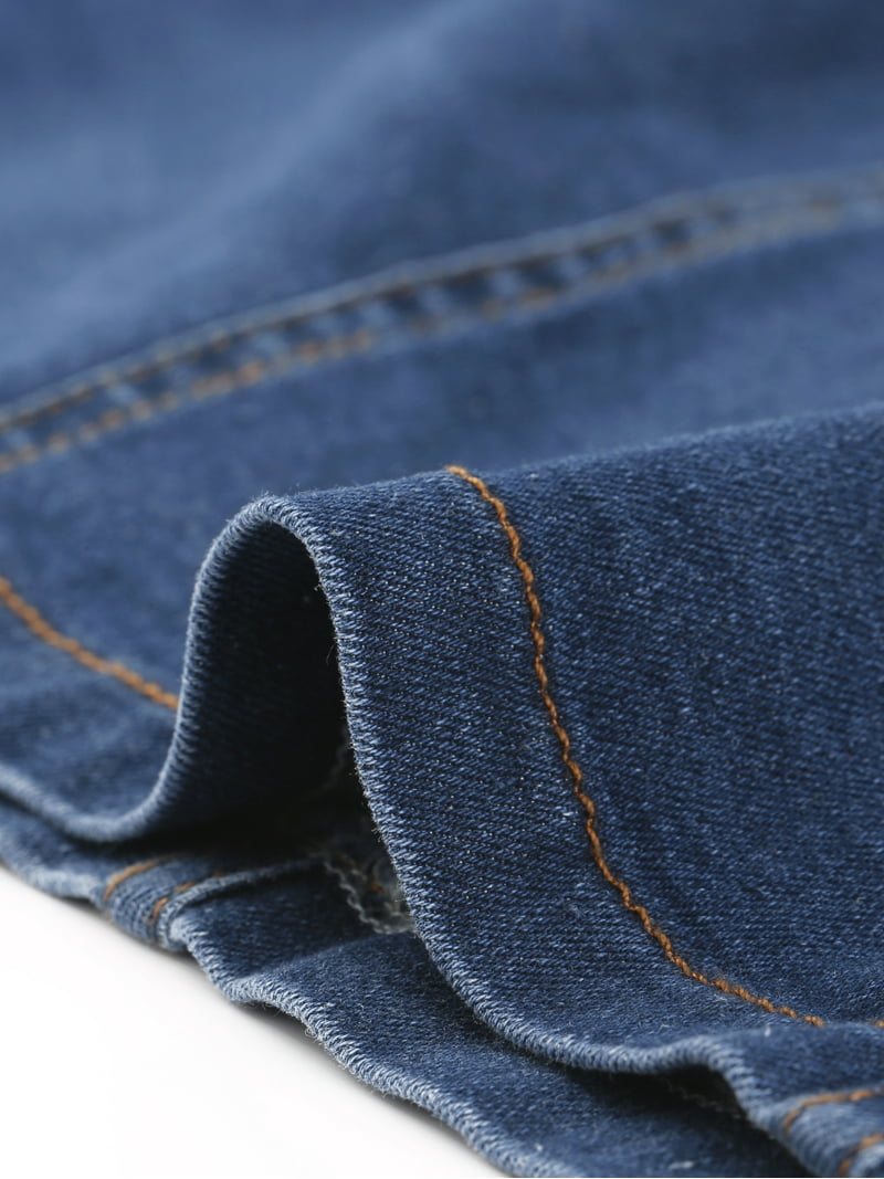 MODA NOVA Button Down Denim Dress for Juniors Sleeveless