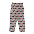 thumbnail image 5 of Xecao Dachshund Dog Heart Women's Straight Lounge Pajama Pants: The Epitome of Relaxed Sleepwear, 5 of 9