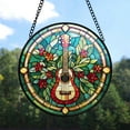 thumbnail image 7 of 89Bloom Ukulele Window Hanging Stained Glass, Ukulele Book Suncatchers for Windows Stained Glass, Dog Stained Glass Suncatcher, 7 of 7