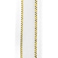 thumbnail image 3 of Gold-Lined Satin Edge Organza Ribbon, 3/8-Inch, 25-Yard - White, 3 of 3