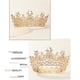 thumbnail image 2 of Soidarity Crystal Queen Accesorio Corona redonda completa de boda Cuidado del cabello dorado Soidarity CE003113-01, 2 of 6