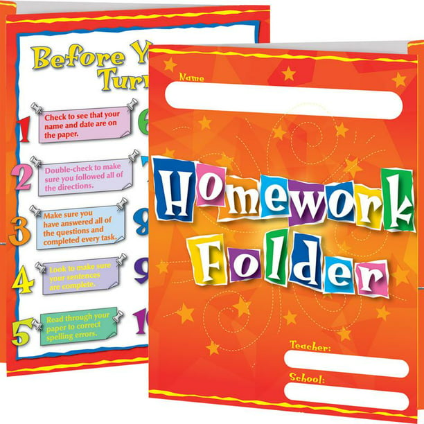 kinder homework folders