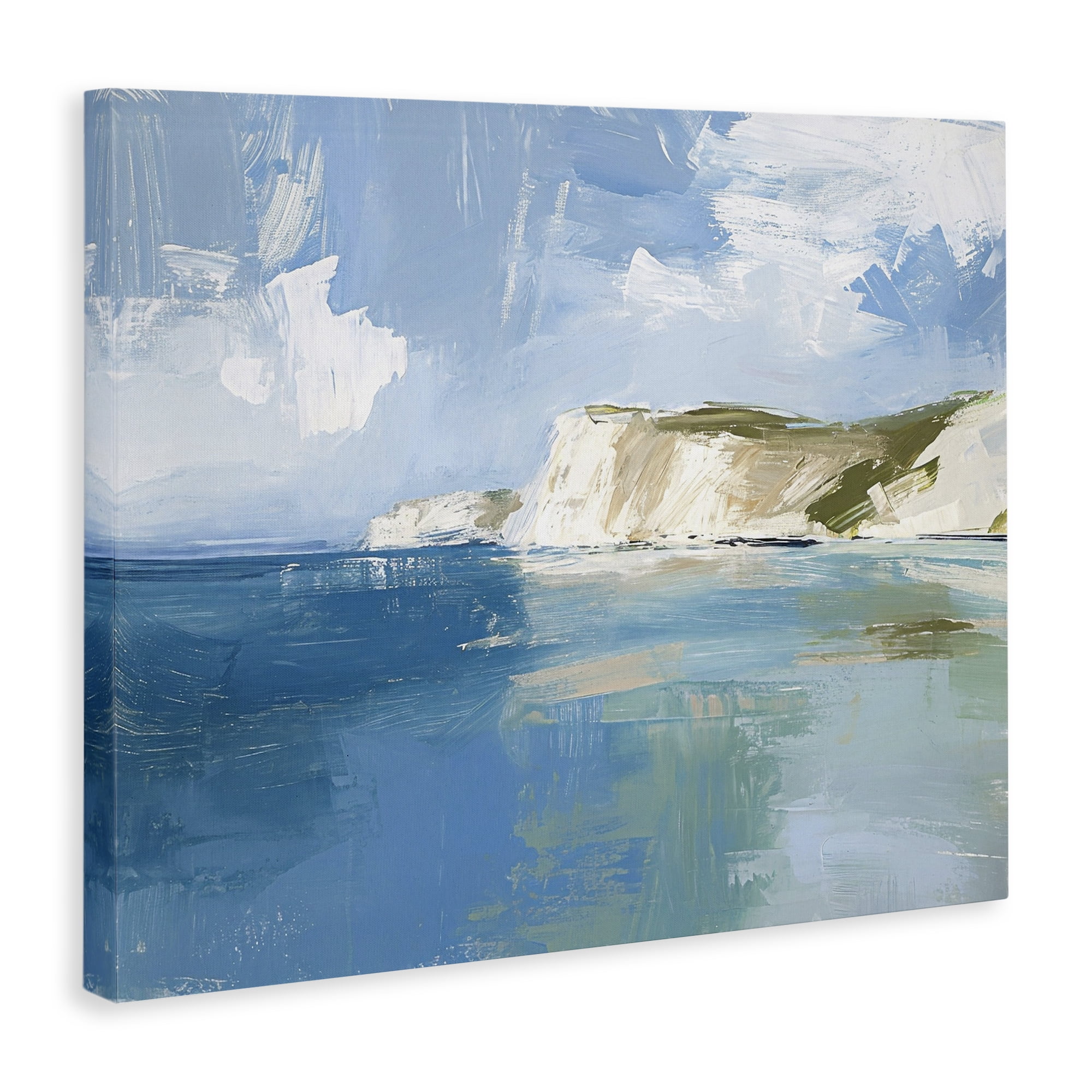 Stupell Industries Coastal Wilderness Shore Coastal Painting Gallery Wrapped Canvas Art Print Wall Art, 40 x 30