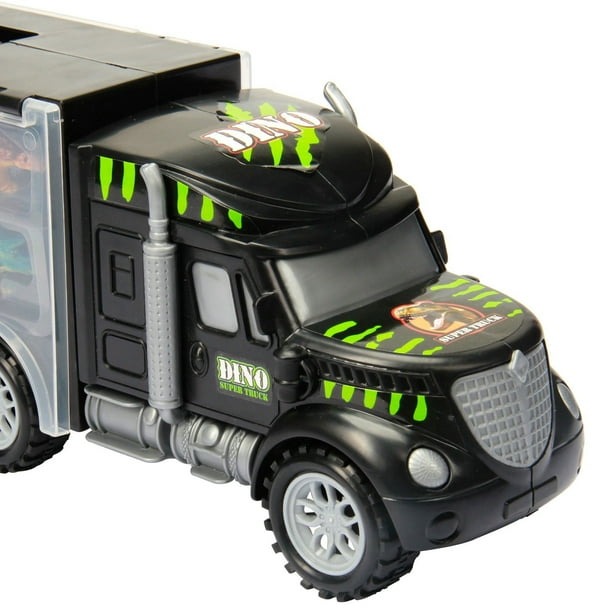 Jouet de voiture Dinosaures Transport Porte-voiture Camion Jouet Pull Back  Véhicule Jouet Avec Dinosaure Cadeau de Noël Pour Les Enfants