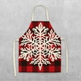 thumbnail image 6 of Sleeveless Apron Stain Resistant Linen Christmas Vintage Kitchen Cooking Apron for Baking, 6 of 8