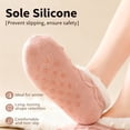 thumbnail image 5 of Women Knitted Slipper Socks Cozy Sherpa Fuzzy Socks Non Slip Socks Winter Indoor Double Layer Bedroom Slipper Socks, 5 of 12