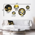 thumbnail image 4 of Designart "Winter Trees In The Snow Mountain Forest VI" Landscape Forest Metal Wall Art Set of 5 Piece, 4 of 5